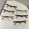 Oversized Cat Eye Glasses Women Fashion Blue Light Blocking Optical Frames  New Ins Trendy Brand Design Eyeglasses