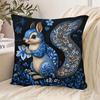 Unique 2D Printed Double-sided Printed Pillow Cover Short Plush Suitable Living Rooms Bedrooms Sofas Throw Cushion Cover