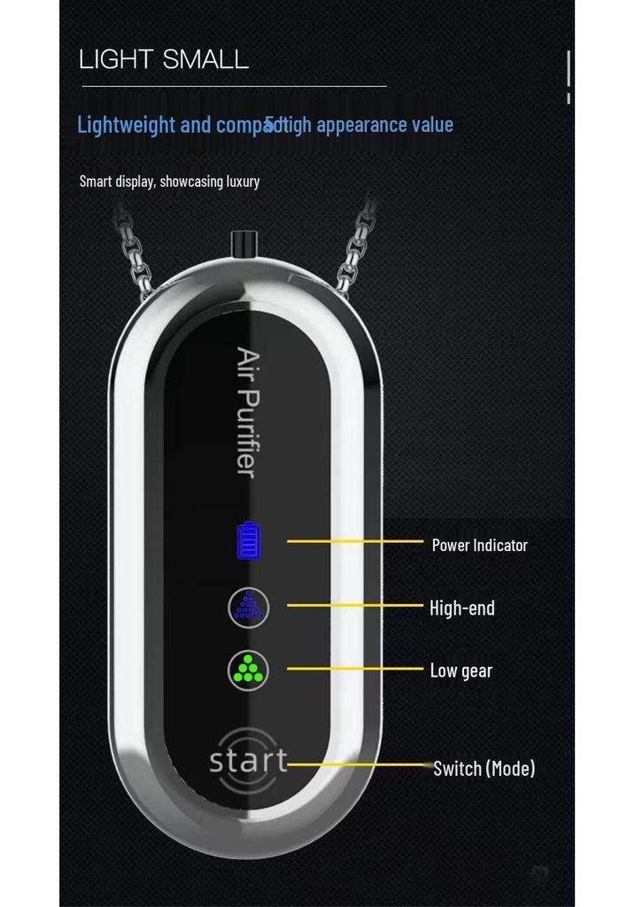 Portable Mini Necklace Air Purifier