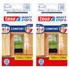 Tesa Mosquito Net Window Mesh for Velcro Tape White 1.3X1.5M X2