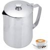 Milk Frothing Pitcher 350ml 600ml 900ml 1500ml 2000m(12oz 20oz 32oz 50oz 66oz) Steaming Pitchers Stainless Steel Milk Coffee Cappuccino Latte Art