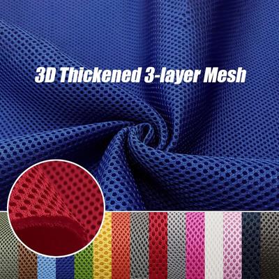 100x150cm 3D Thickened 3 Layer Sandwich Mesh Fabric Breathable Speaker Mesh Material for DIY Car Seat Cover Sofa Slipcover