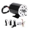Elektrikli Scooter Bisiklet için Gaz Kolu ile 48V 1000W Yüksek Hızlı Fırçalı Motor 3000rpm Elektrik Motor Kontrol Cihazı Kiti