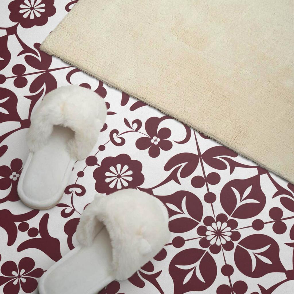 Dekor Ścienny Panel Pcv Ze Wzorem Do Pokoju 100X50 Cm Wzór Kwiatowy Z Ornamentami