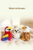 Magnetic Shoulder Plush Toy: Frog, Sloth, Squirrel, Dinosaur, Parrot