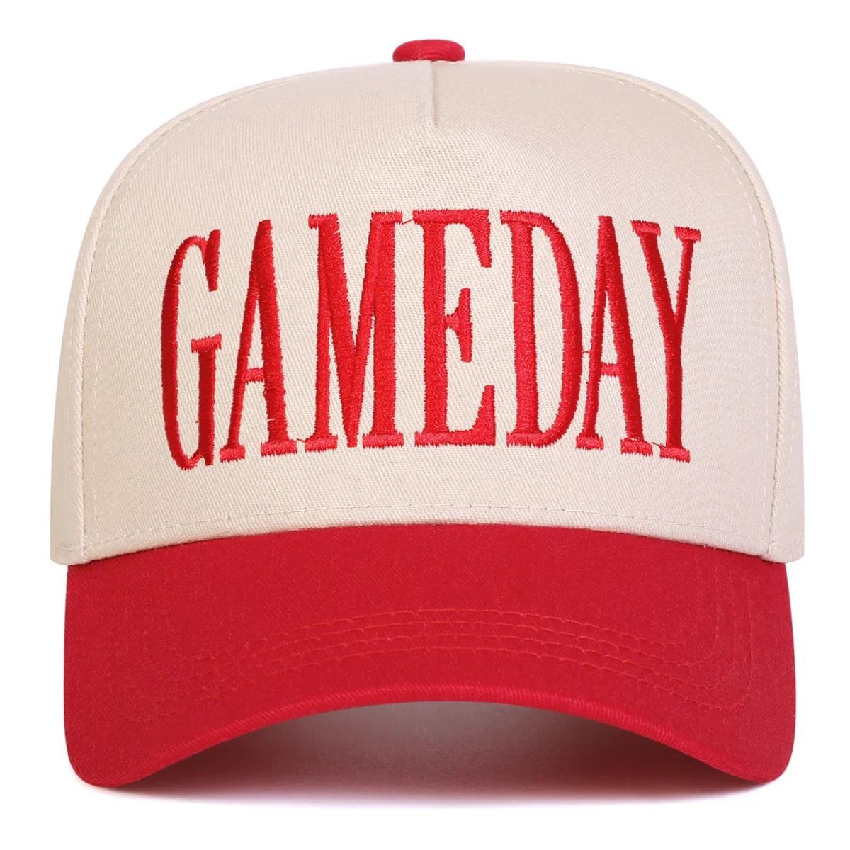 

Unisex Gameday Letter Embroidery Baseball Caps Spring And Autumn Outdoor Adjustable Casual Hats Sunscreen Hat Sports Cap