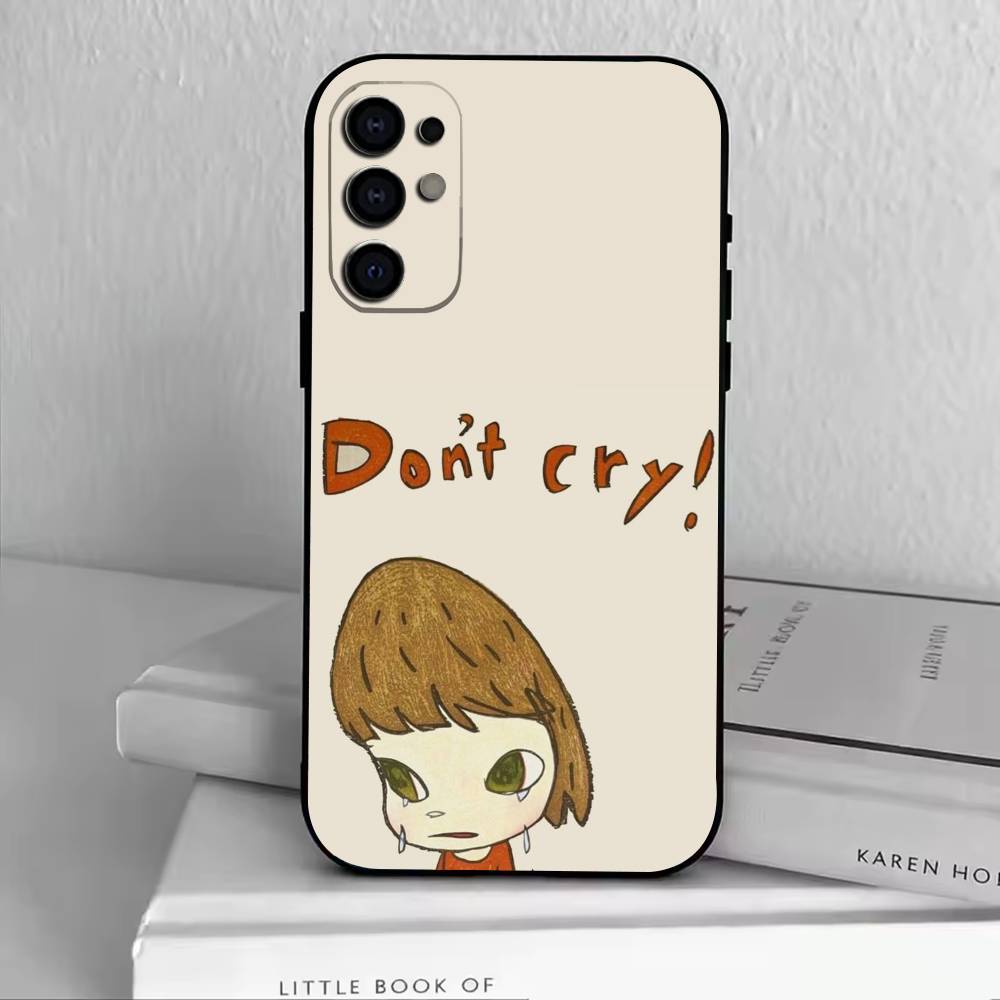 Art Toy Y-Yoshitomo -N-Nara Phone Case For Samsung S25,S24,S21,S22,S23,S30,Ultra,S20,Plus,Fe,Soft Silicone Black Cover