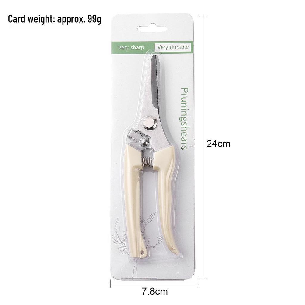 Heavy Duty Stainless Steel Pruning Shears - Multipurpose Garden and Fruit Picking Scissors