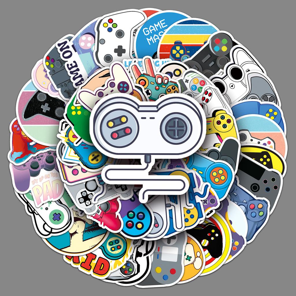 50 Gamepads Doodle Personality Cartoon Creative Trend DIY Skateboard Suitcase Stickers Waterproof