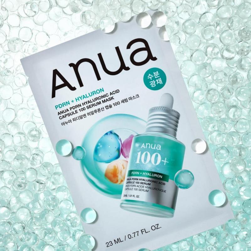 Anua PDRN Hyaluronic Acid Capsule 100 Serum Mask 23mlX10EA