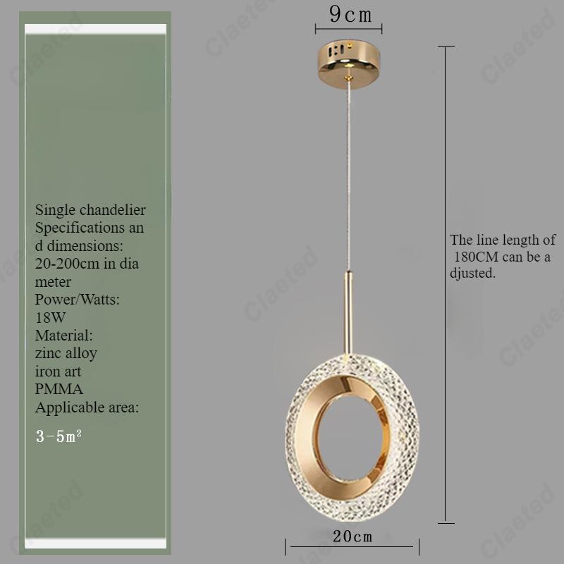 Creative Simple LED European Chandelier Living Room Dining Room Bedroom Study Atmosphere Decorative Lighting