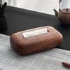 Walnuts Wood Tissue Holder with Smooth Surfaces for Desk and Bathroom Decoration Coffee Table Napkin Dispenser