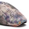 Tie-Dye Beret Women's Spring Summer Thin Cap Graffiti Forward Cap Men Newsboy Hat