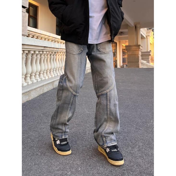 Minimalistiske Herre Allsidige Ungdomsmote Jeans, Nye Løse Rettbente Sommerbukser, Herre Temperament Trend