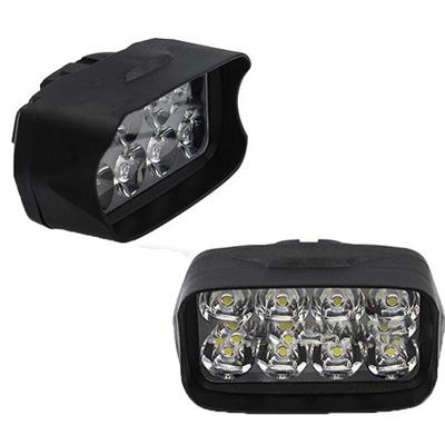 1Pc Motorcycle Car Super Bright 8 Led Light Headlight Spotlights Headlamp
