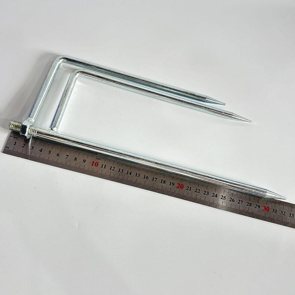 Portable Steel Fish Fork: Thickened Sickle-Style Spike for Fishing