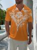 Men'S Short Sleeve Polo Shirt, Flat Digital Print Pattern – No Texture – Lion Roar Meaning Dutch Team Victory Graphic, Fashionable And Easy Short