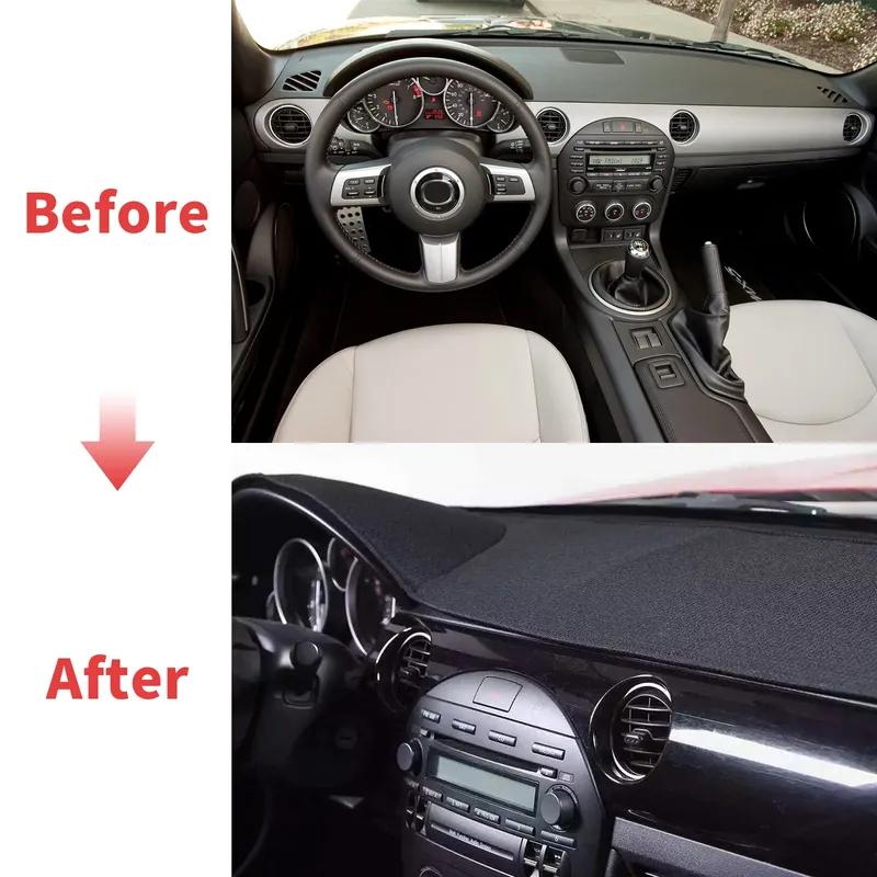For 2006-2014 Mazda MX-5 Roadster Miata NC MX5 Car Dashboard Cover Pad Dash Mat Anti-Slip Sunshade Protective Carpet Dashmat