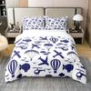 Air Balloon Duvet Cover Sets For Kids Queen King Size Lightweight Down Room Decor 2 Pillowcases And 1 Duvet Cover No Quilt