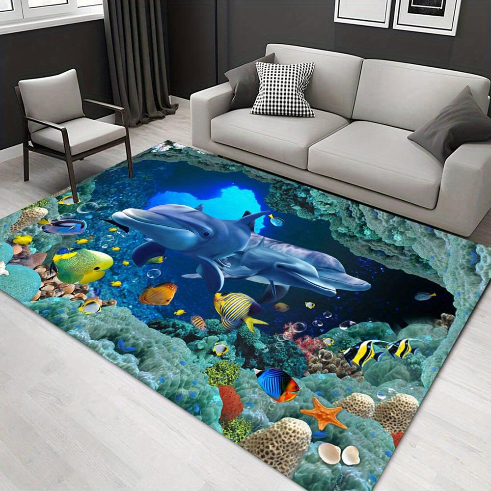 

1pc 1210443156Pattern Carpet, Area Rug For Living Room Bedroom Room Bed Chair Laundry Entryway Corridor Yard Non-slip Outdoor Camping Rug Fl 60cm by 90cm