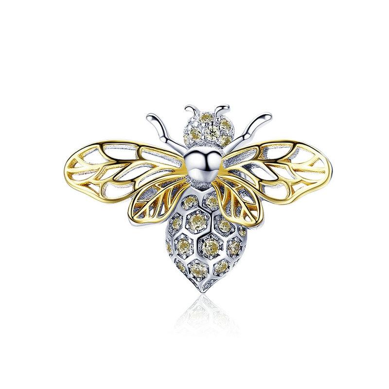 WOSTU 925 Sterling Silver Wizard of oz series Charms Pendant Honey Bee Beads Fit Original Bracelet DIY Necklace Jewelry Making