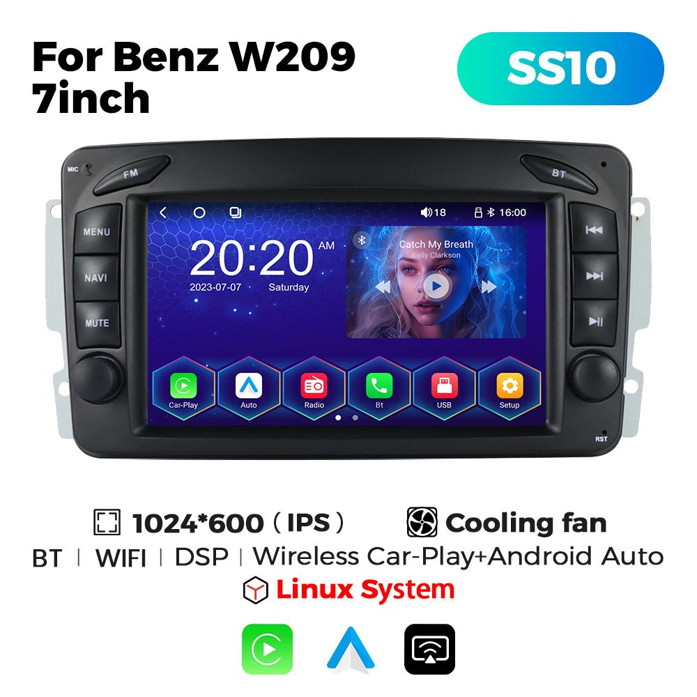 NaviFly Car Radio Multimedia Video Player For Mercedes Benz W203 Vito W639 Vaneo CLK W209 GPS Wifi BT Autoradio 2Din Head Unit