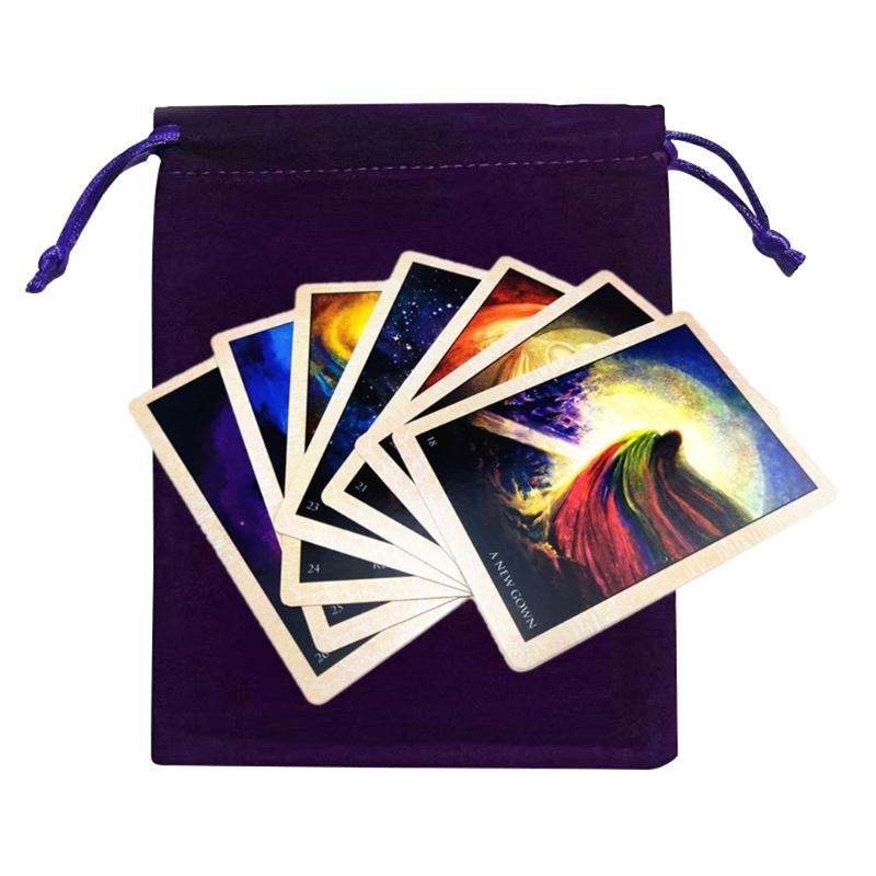 Divinations Tarot Card Dices Bag Mini Wedding Bag Tablecloth Oracles Card Game Bag Jewelry Storage Drawstring Tarot Bags