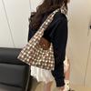 2025 Spring New Casual Simple Tote Bag Women's Commuter Large Capacity Shoulder Bag Fashion Underarm Bag