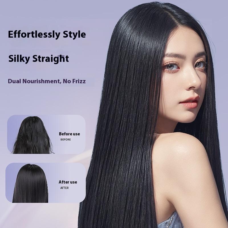Portable Electric Dual-Purpose LCD Display Straightener Curly Hair Comb Ceramic Negative Ion Household Use