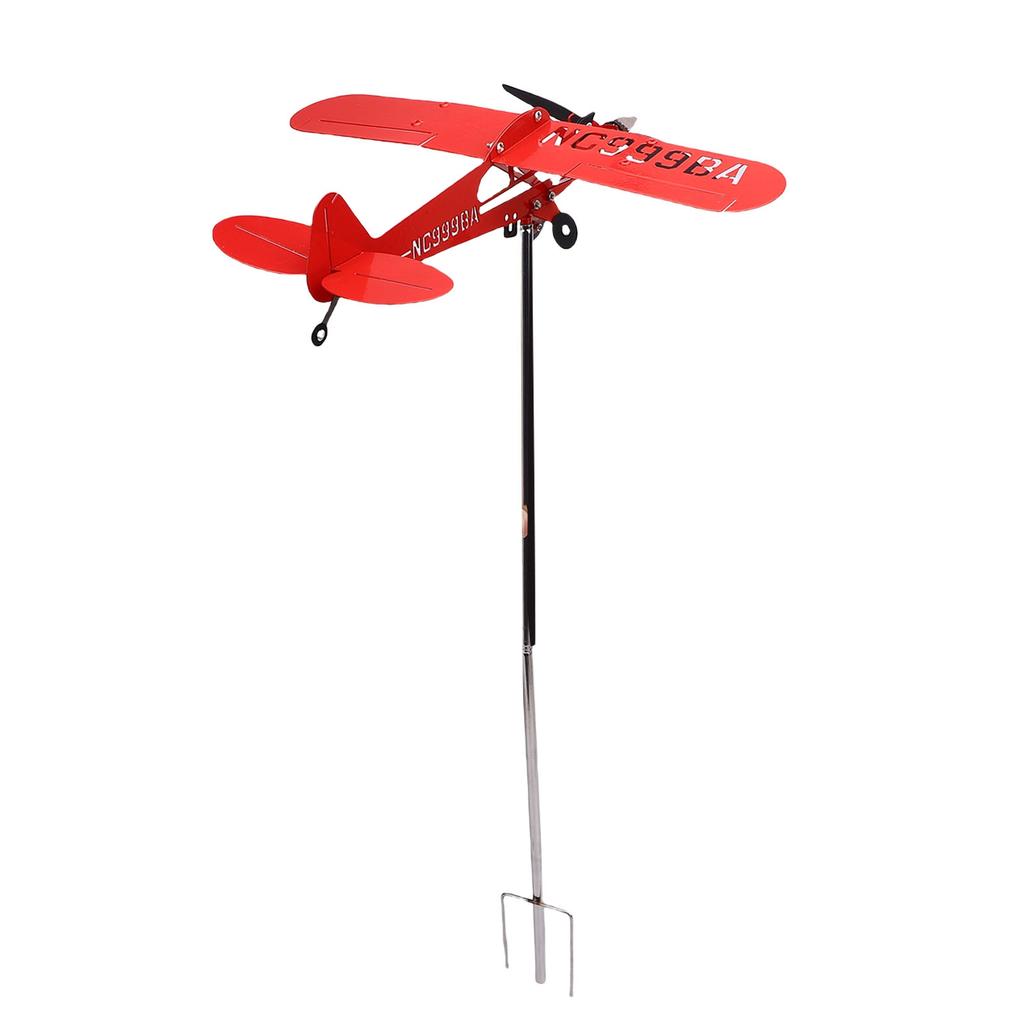 Flugzeug Windrad 10,6 Zoll Eisen Metall Windmühle Outdoor Dekorative Flugzeug Skulptur für Bauernhof Rasen Hof Garten