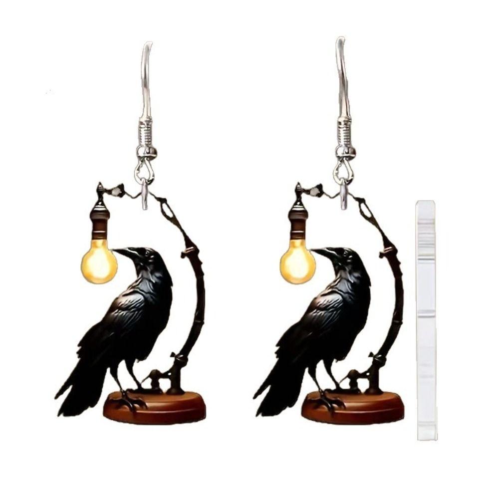 Simple Gothic Acrylic Earrings 2D Flat Unique Earrings Unique Dangle Earrings  Casual Wear