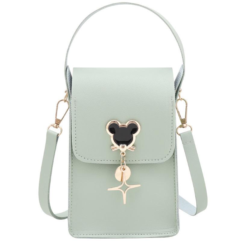 Cute Pendant Single Shoulder Crossbody Mobile Phone Bag Versatile Fashion Simple Women's Bag