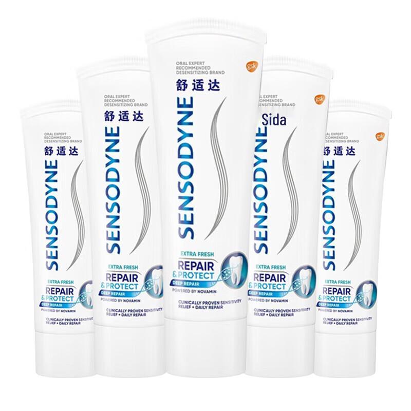 Sensodyne Professional Repair Cooling Mint Toothpaste (5 x 100g)