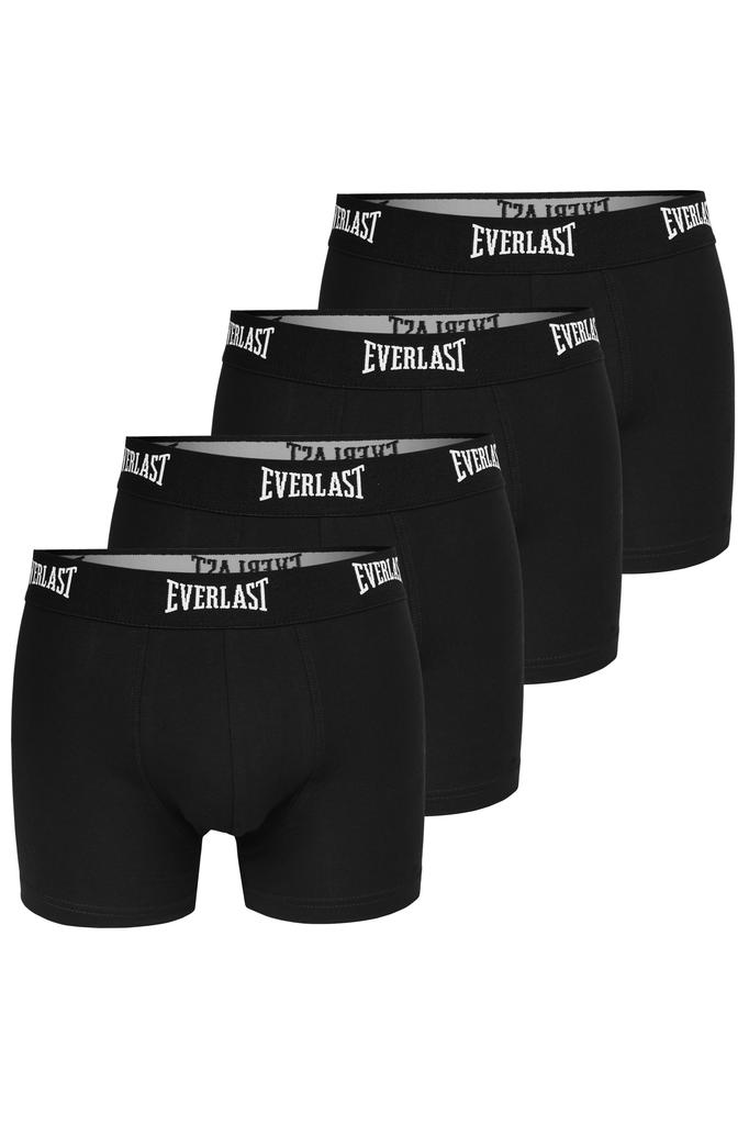 Boxershorts Everlast für Herren, Baumwolle, Schwarz, 4 Stück