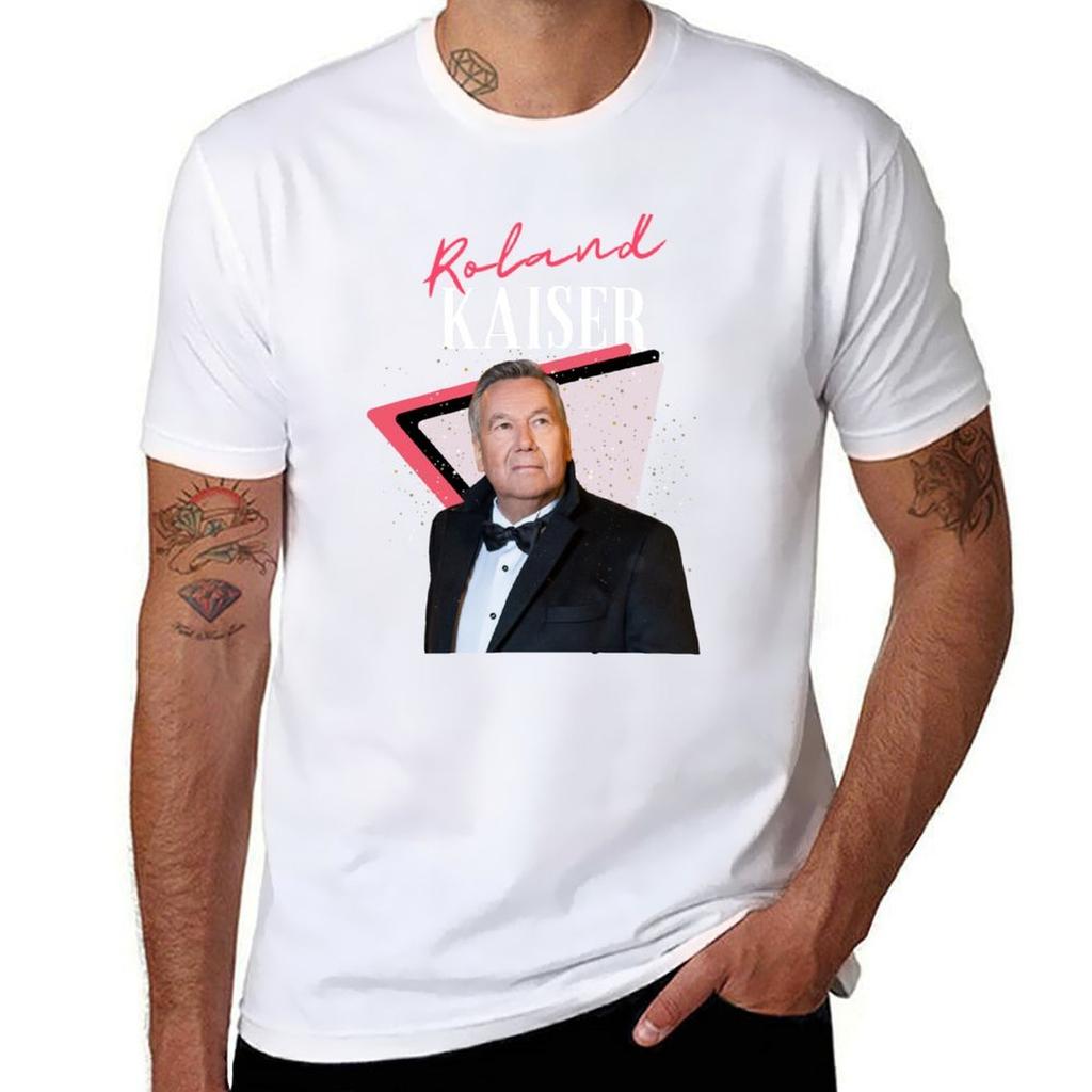 Roland kaiser rip Roland kaiser riposa in pace Roland kaiser T-shirt Base Semplice Casual Manica Corta