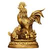 Pure Copper Twelve Zodiac Lucky Ornament, Auspicious Chicken For Family Happiness, Home Decoration, Living Room Tabletop