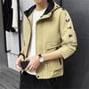 Spring & Fall Boutique Jacket Men Hooded Coat Trendy Casual Top Loose and Comfortable Windbreaker Regular