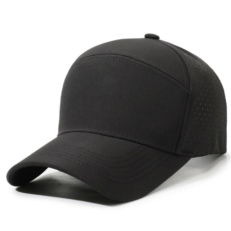 Outdoor universal breathable sunscreen hat hard top quick drying sunshade baseball cap men's and women's laser punching cap