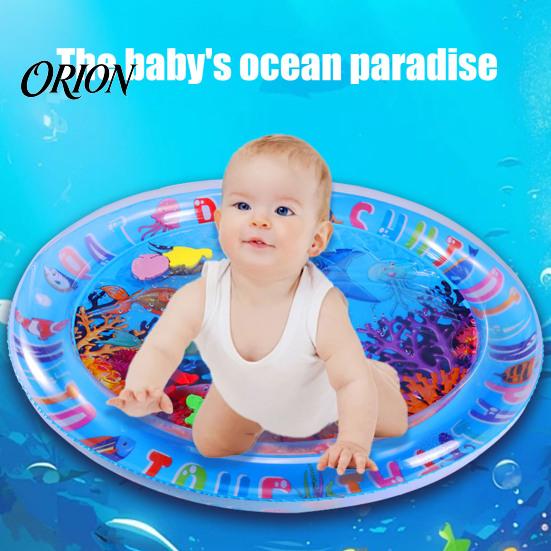 Safe Water Mat for Newborns Inflatable Splash Pad Toddlers, Thickened PVC Outdoor Sprinkler Play Stable Tummy Time Floor Babies, Sensory Toy