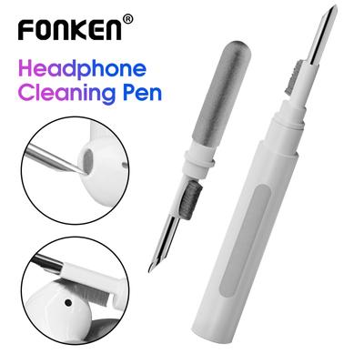 FONKEN Penna per la pulizia degli auricolari Bluetooth Kit di pulizia durevole Spazzola pulita per Airpods Kit di pulizia per Airpods Spazzola per pulizia
