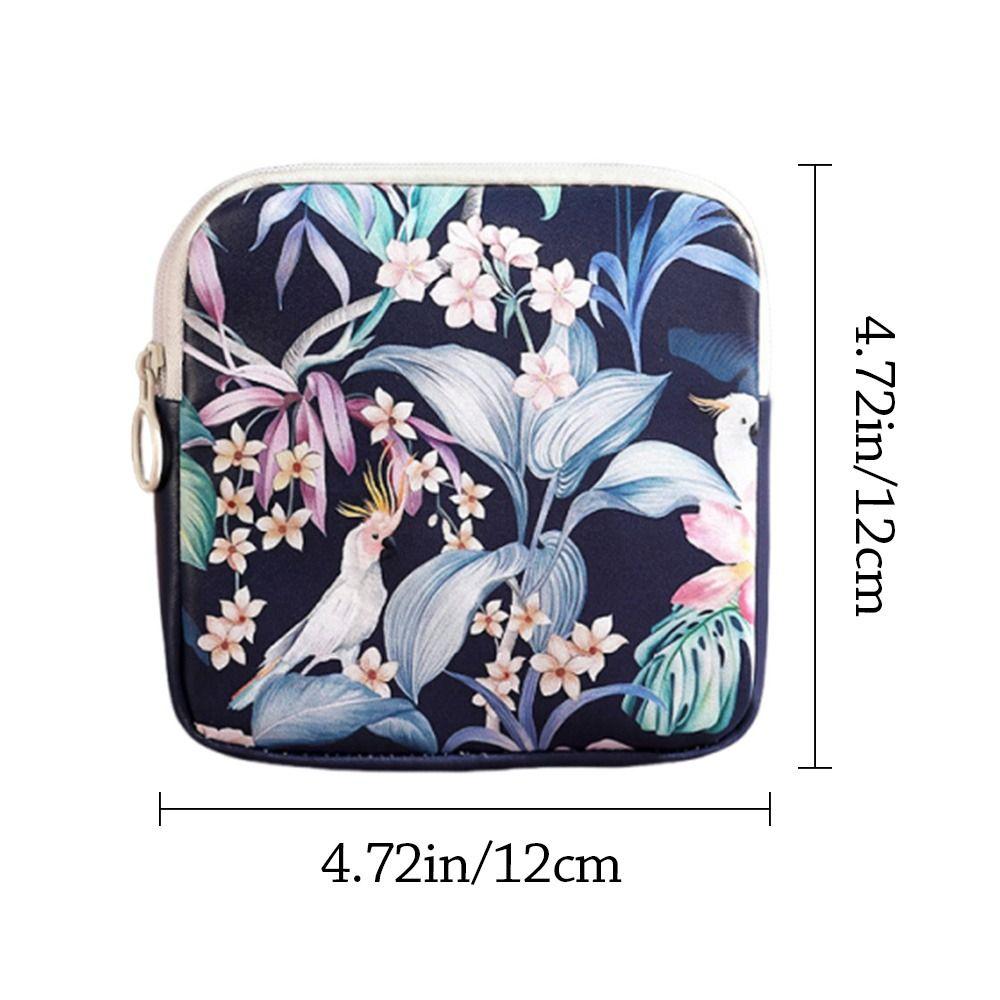 Large Capacity Sanitary Pads Bag Multipurpose Coin Purse Portable Cosmetic Bag  for Women Girls