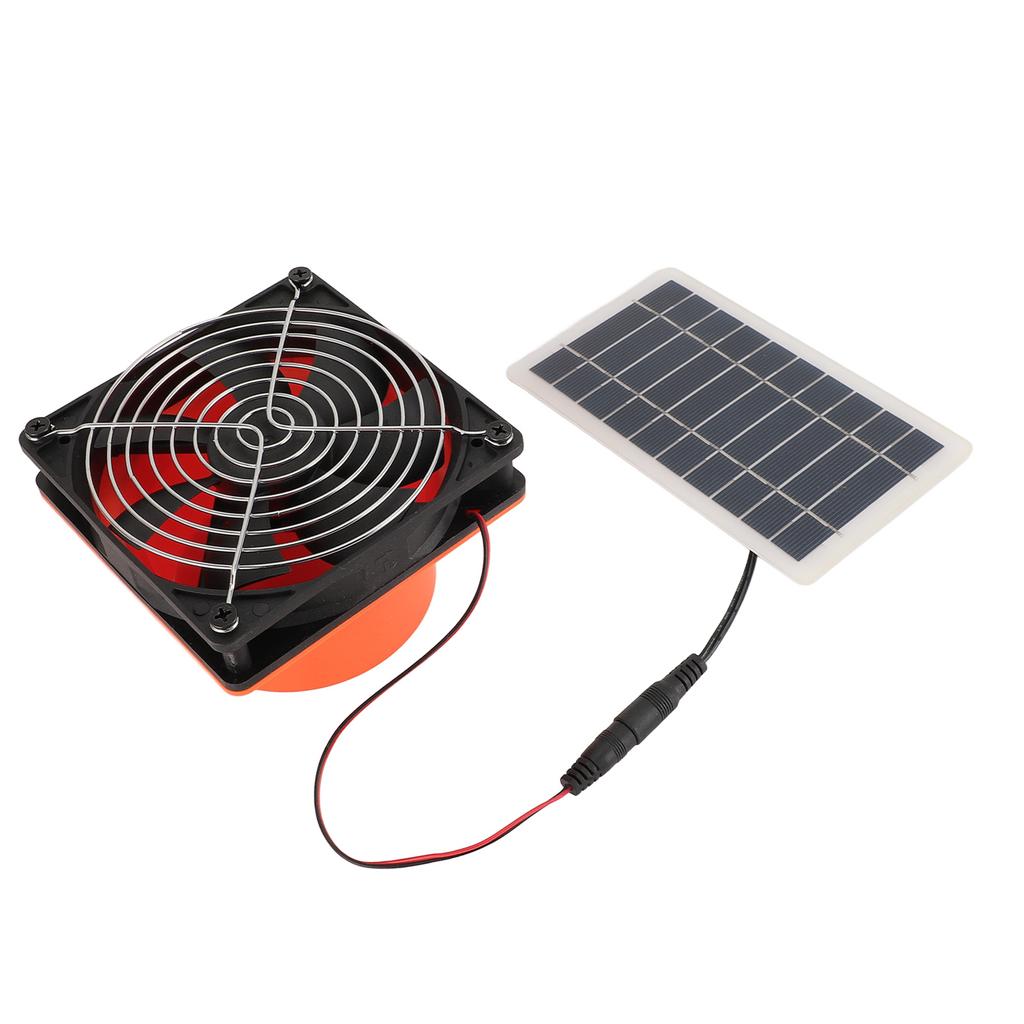 Ventilator Solar de Evacuare Monocristalin 10W Ventilator de Ventilație cu Panou Solar cu Plasă de Protecție pentru Rotund