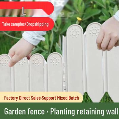 Landhausstil Kunststoff Gartenzaun & Rankgitter - Blumenbeet-Einfassung und Palisadenzaun