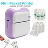 Mini Thermal Printer Paper Label Sticker Colorful Adhesive Self-adhesive Paper For Wireless Bluetooth Photo Inkless Printer