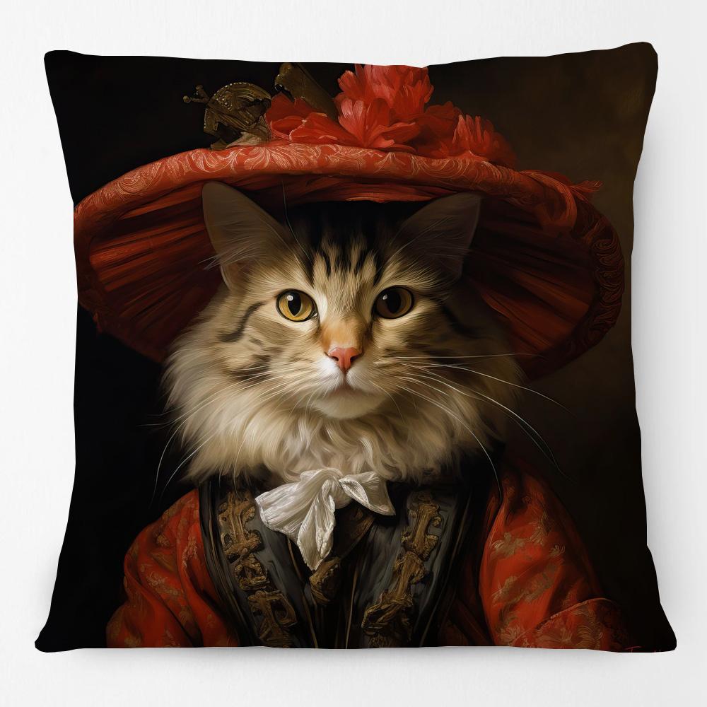 Oriental Style Animals Portraits Tiger Leopard Lion Cushion Cover Sofa Decorative Pillow Case