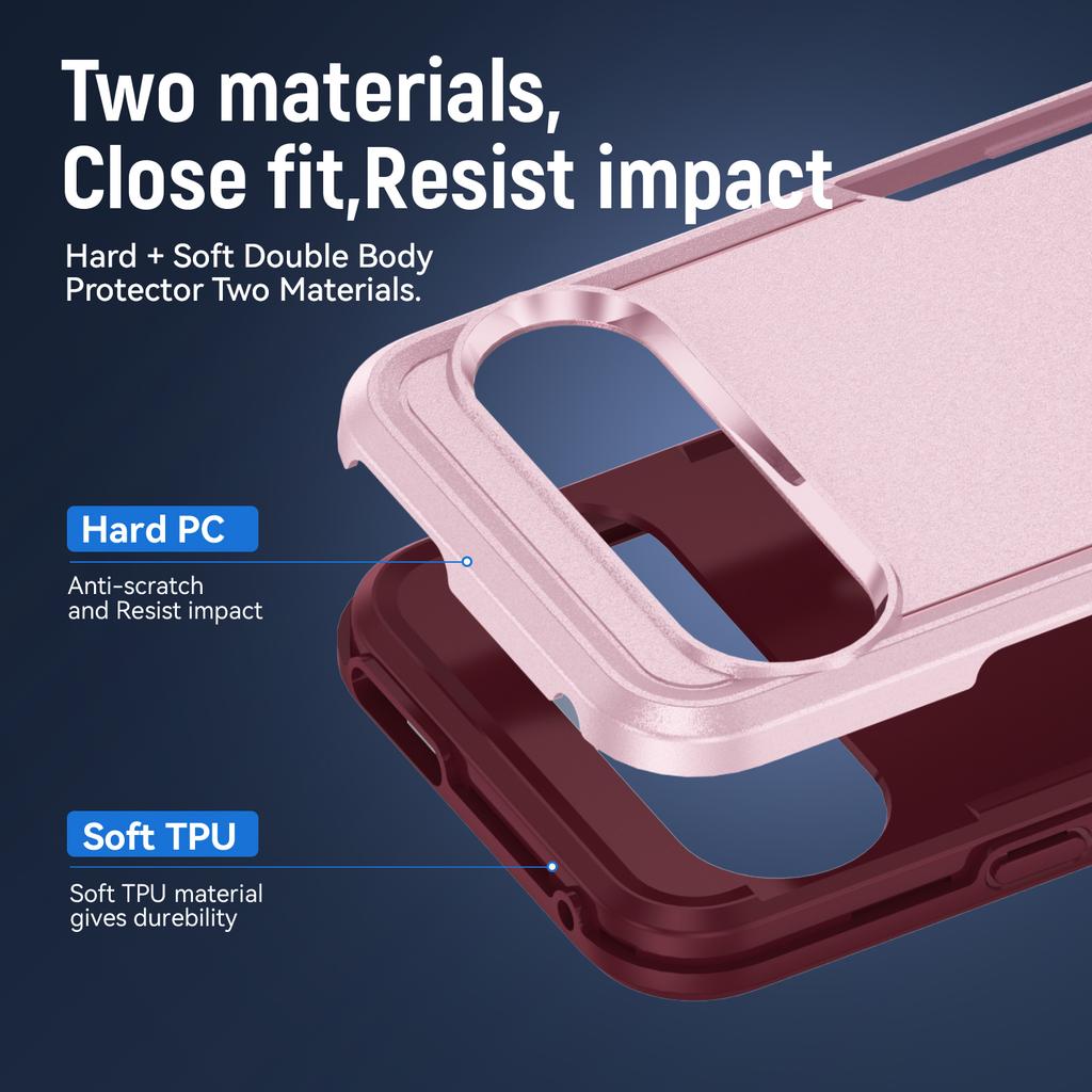 Etui dla Google Pixel 9/Pixel 9 Pro PC+TPU Klasa Wojskowa Ochrona przed Upadkiem Pokrowiec na Telefon