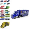 Bunte Autos Mack Lightning Mcqueen King Jackson Storm Rennwagen Spielzeug für Kinder