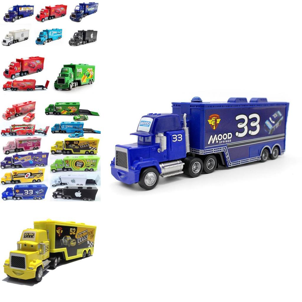 Bunte Autos Mack Lightning Mcqueen King Jackson Storm Rennwagen Spielzeug für Kinder
