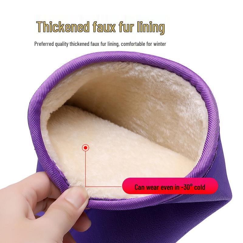 Women's Waterproof Winter Snow Boots: Thick, Warm, Cold-Proof Cotton Outdoor Footwear