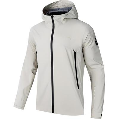 Pohodlná outdoorová horolezecká voděodolná větruodolná prodyšná bunda pánské bundy Cool-Gray 152437605-1